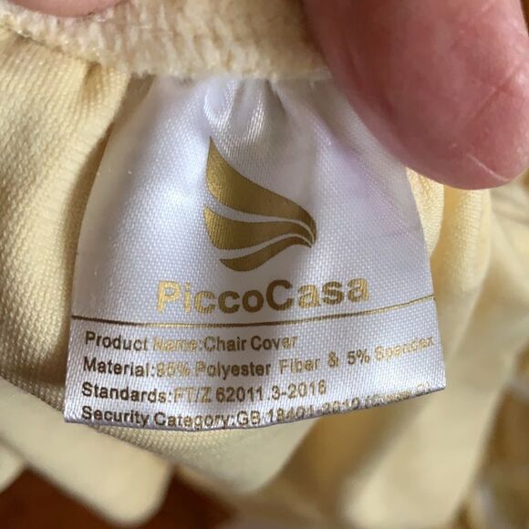 FOUR Velvet dining room chair covers - Picture 5 of 8